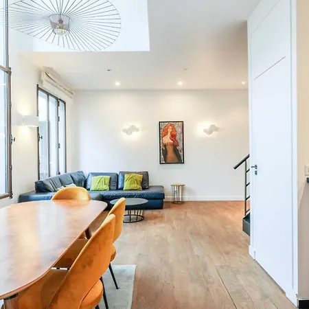 Bastille - Elegant Duplex Loft -6p Daire Paris